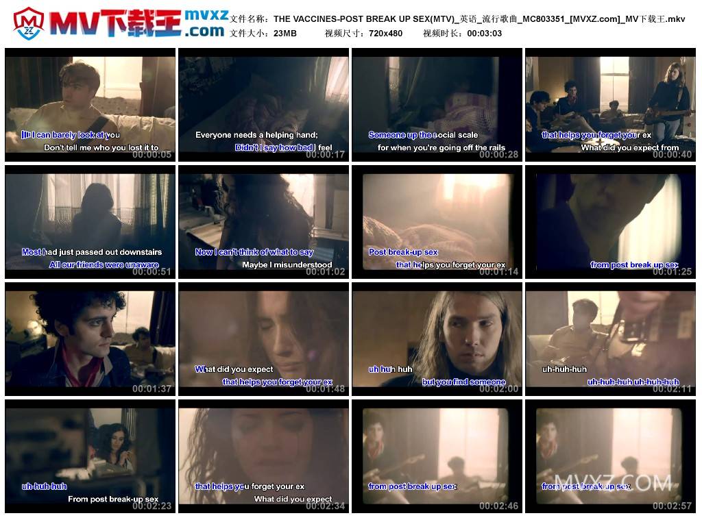 THE VACCINES-POST BREAK UP SEX(MTV)_英语_流行歌曲_MC803351